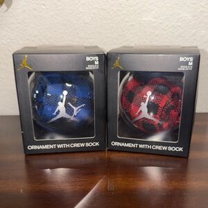 Jordan Boys' Blue and Red Crew Socks Set